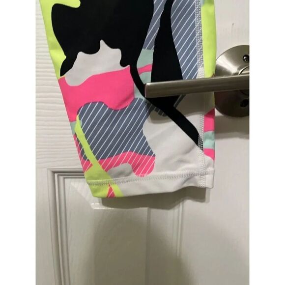 DKNY Sport Abstract Print High Waist Legging With Pockets size XL - Picture 7 of 14